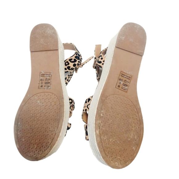 Qupid Suede Leopard Sandals Size‎ 9 - Picture 3 of 3